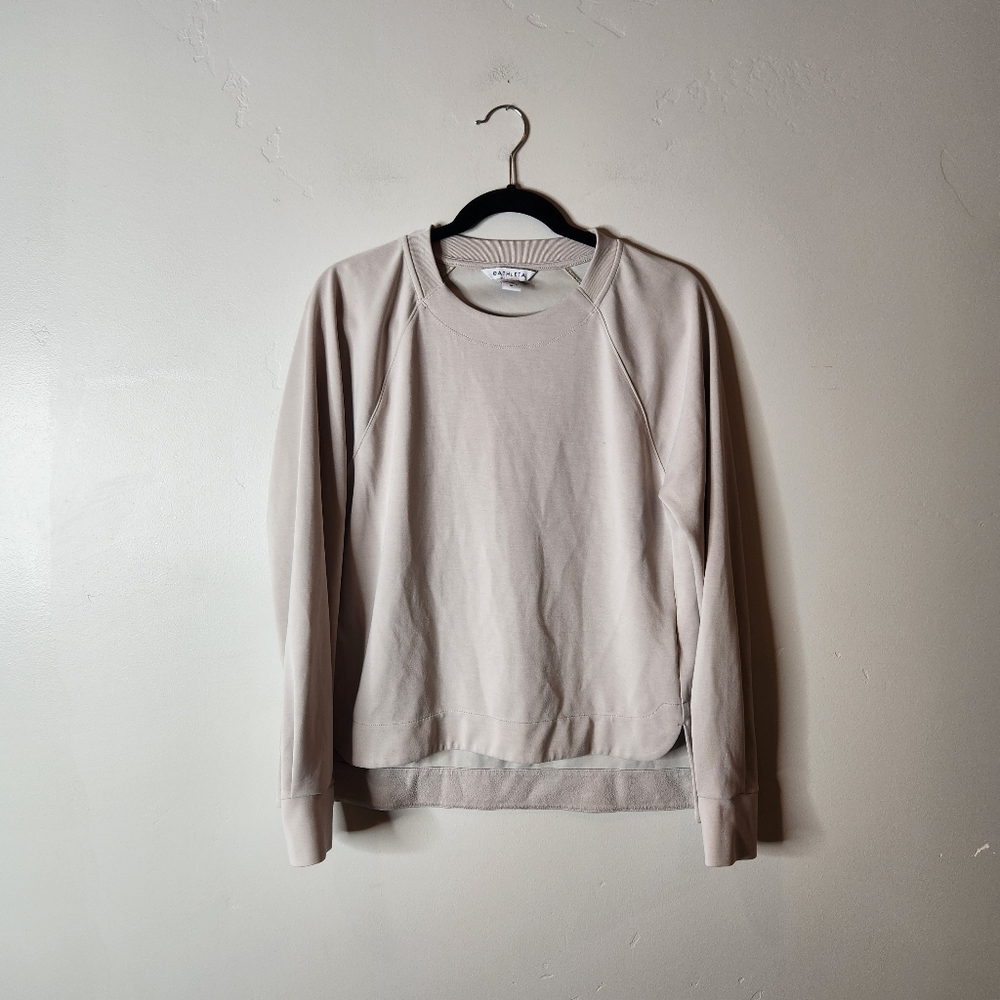 Athleta Abalone Cropped Crew Sweatshirt - Picture 3 of 8
